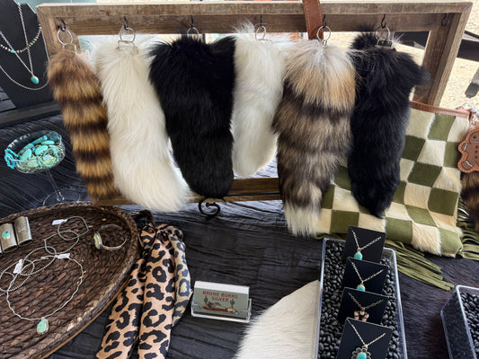 Arctic Fox Tail Bag Charm